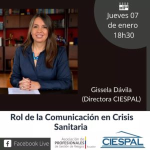 Conversatorio | “Rol de la Comunicación en Crisis Sanitaria”