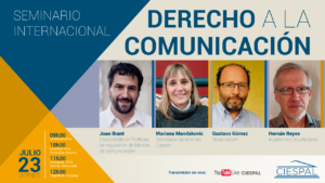 Seminario Internacional: Derecho a la Comunicación